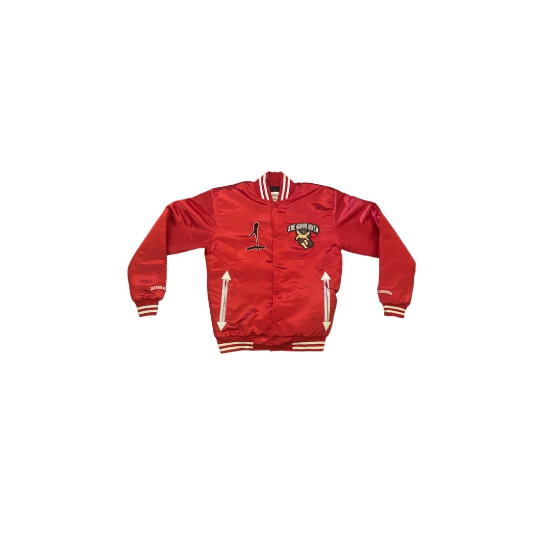 The Good Ones Satin Varsity Jacket