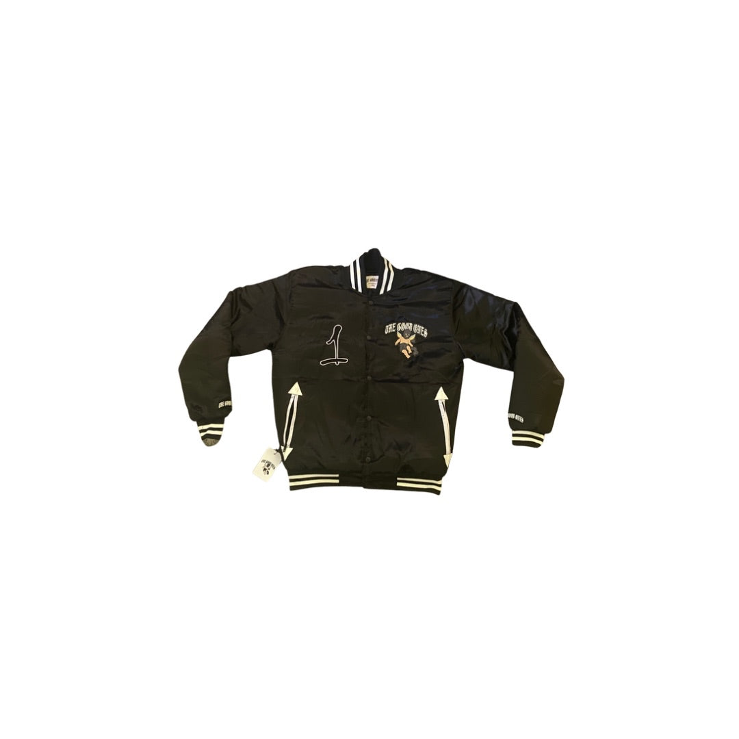 The Good Ones Satin Varsity Jacket