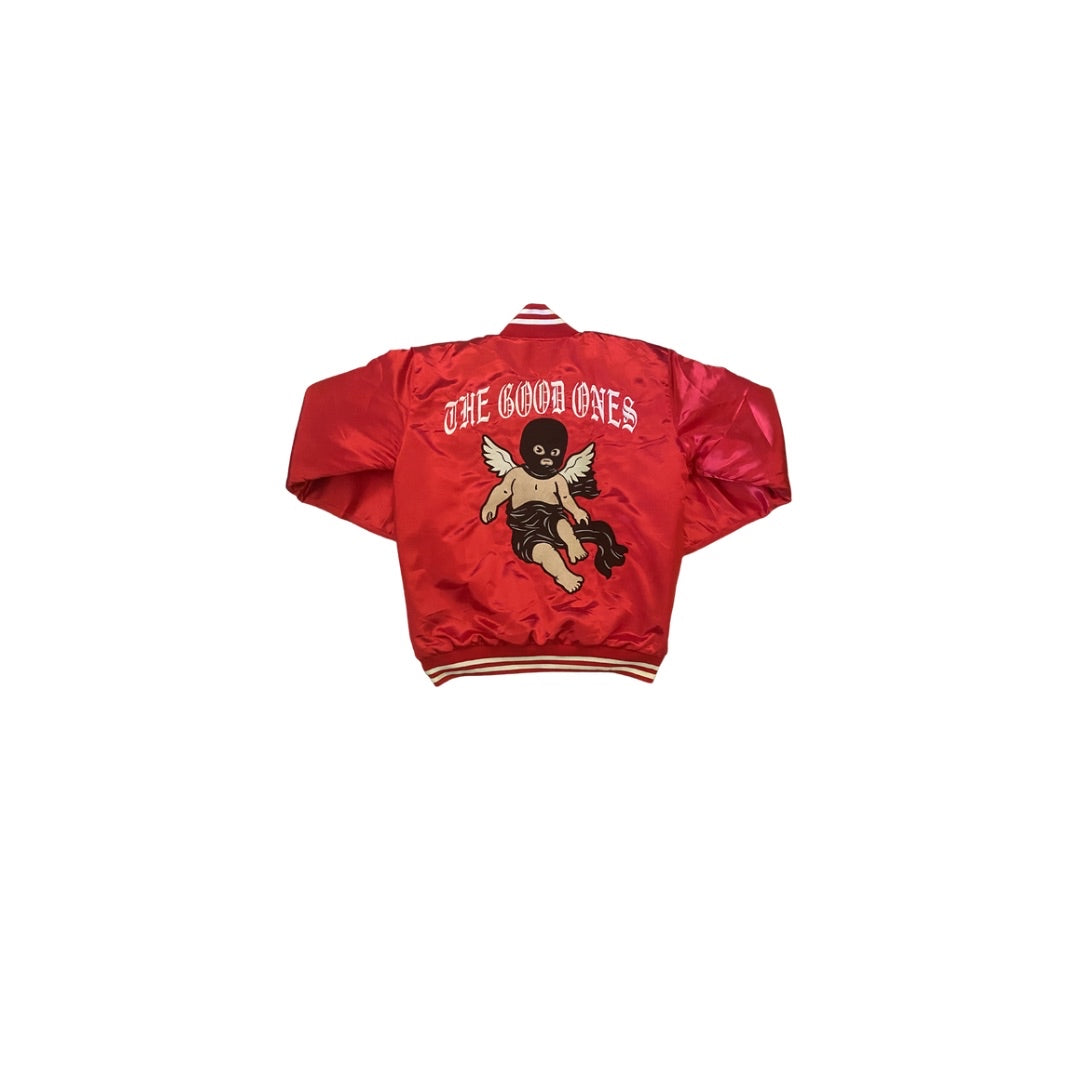 The Good Ones Satin Varsity Jacket