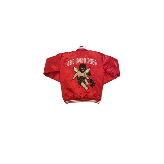 The Good Ones Satin Varsity Jacket